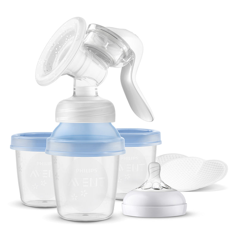 PHILIPS Avent, set pompa de san manuala si recipiente de stocare infant-ro