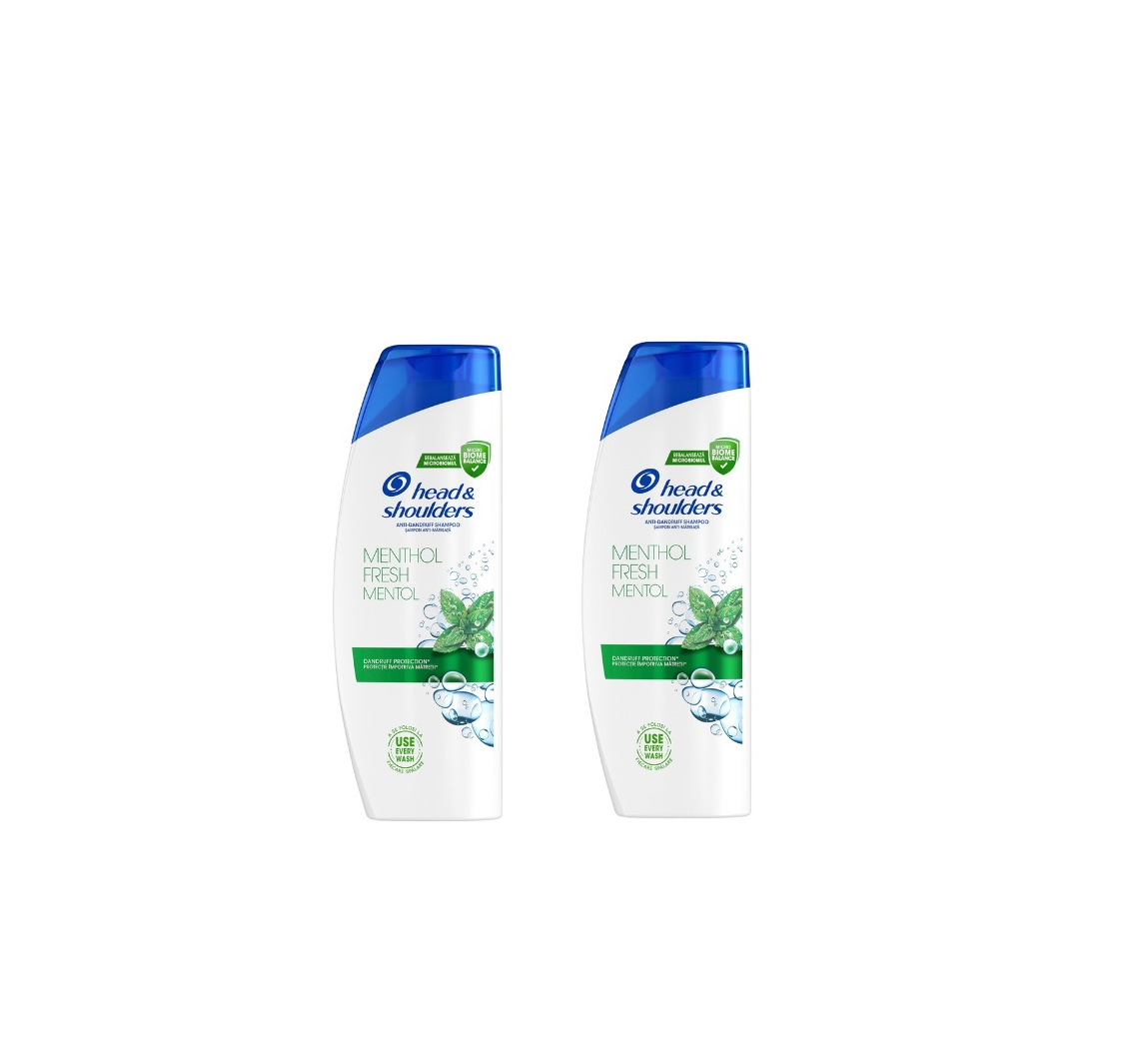 Pachet promotional 2 x Sampon anti-matreata Head & Shoulders Menthol Fresh pentru orice tip de par, 625 ml infant-ro