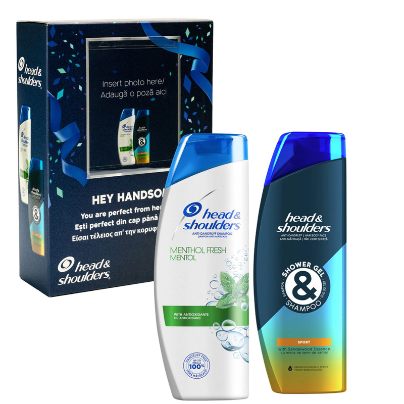 Pachet sampon Head&Shoulders Menthol, 675 ml + gel de dus si sampon Head&Shoulders Sport, 360 ml infant-ro