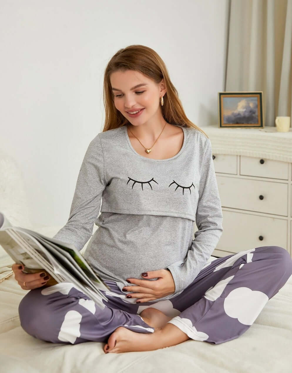 Pijama Maternitate pentru Alaptare infant-ro