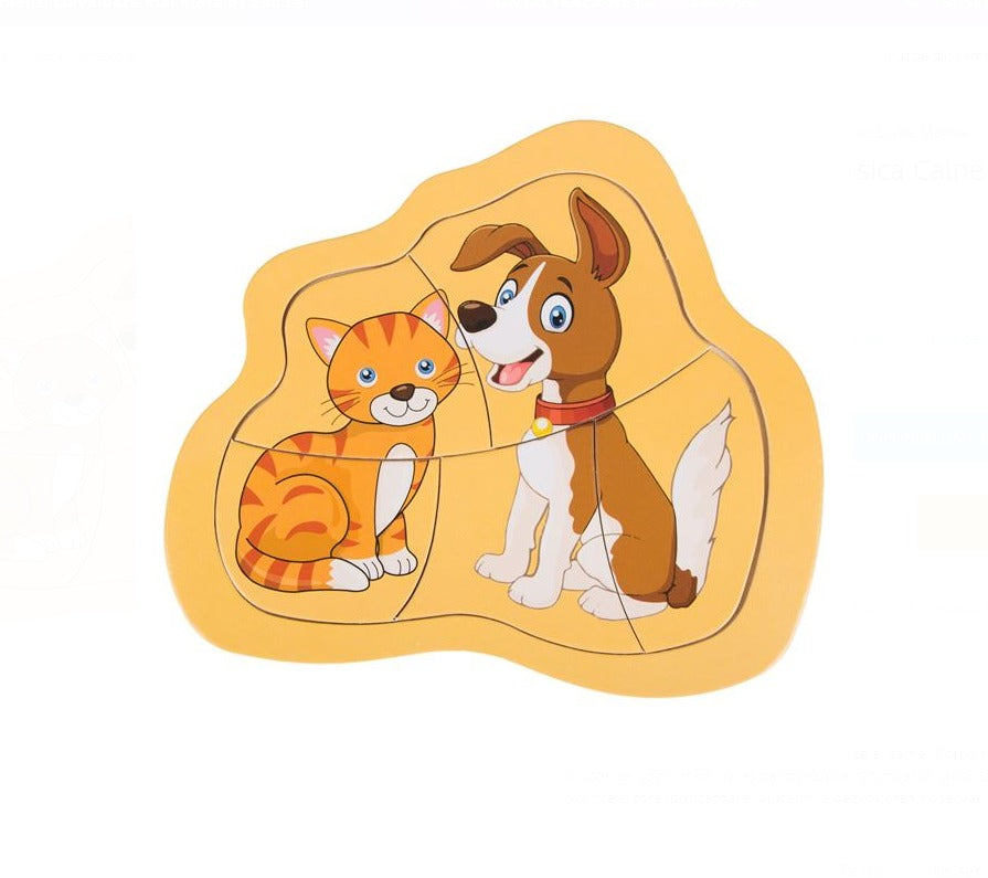 Puzzle din Lemn 5 piese | Diverse Modele