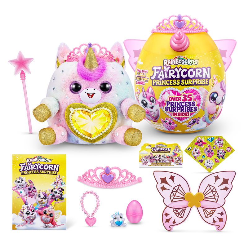 RAINBOCORNS Surpriza, jucarie de plus, Unicornul Curcubeu Fairycorn Cu Aripi infant-ro