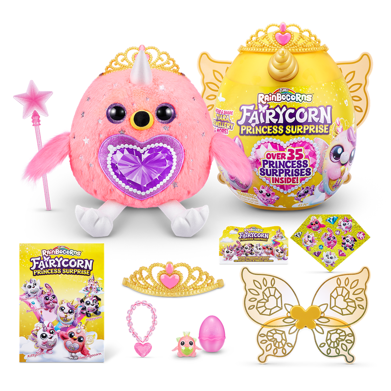 RAINBOCORNS Surpriza, jucarie de plus, Unicornul Curcubeu Fairycorn Cu Aripi infant-ro