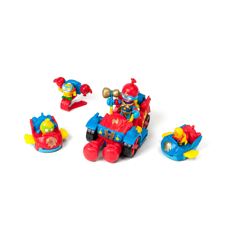 SUPERZINGS, set de joaca, figurine, Vehicul Ballon Boxer infant-ro