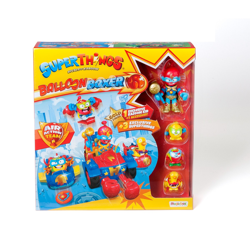 SUPERZINGS, set de joaca, figurine, Vehicul Ballon Boxer infant-ro