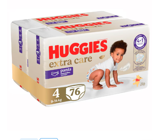 Huggies Extra Care Pants Nr 4 76 buc