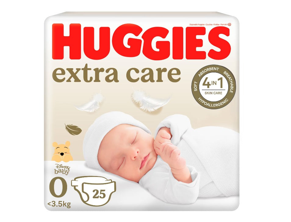 Scutece Huggies Extra Care 0, Convi, 3,5 kg infant-ro
