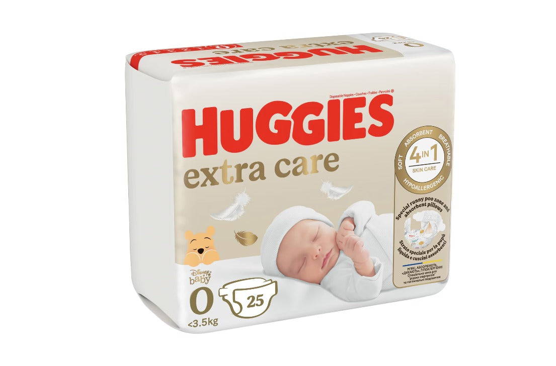 Scutece Huggies Extra Care 0, Convi, 3,5 kg infant-ro