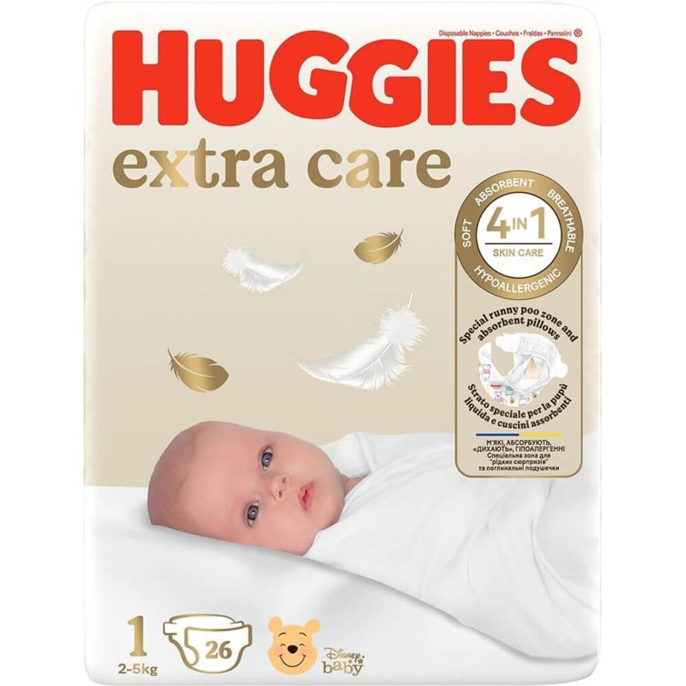 Scutece Huggies Extra Care, Marimea Nr.1 infant-ro