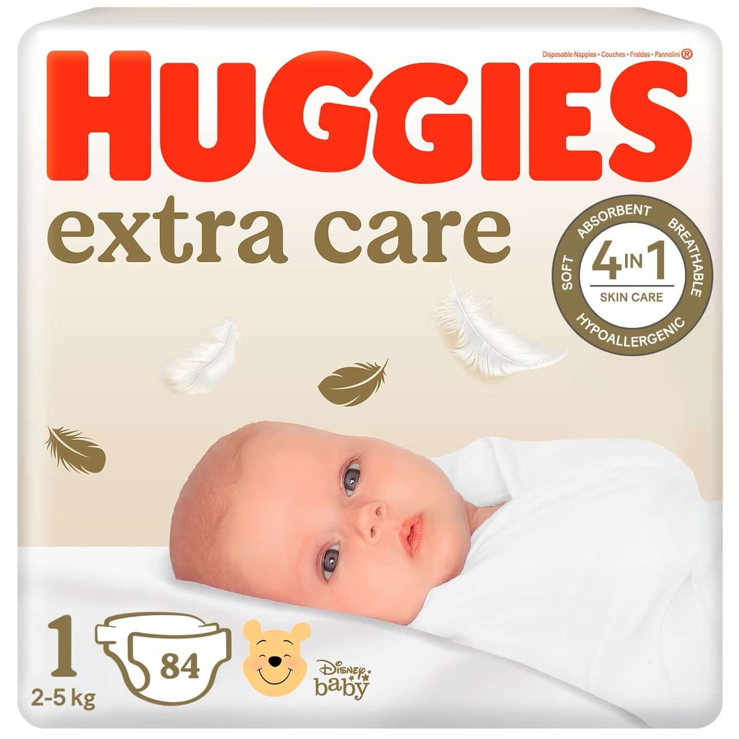 Scutece Huggies Extra Care, Marimea Nr.1 infant-ro