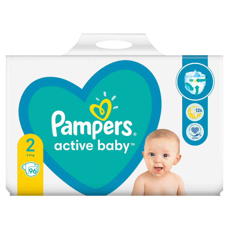 Scutece PAMPERS Active Baby Nou Nascut, 4 -8 kg, Marime Nr.2 infant-ro