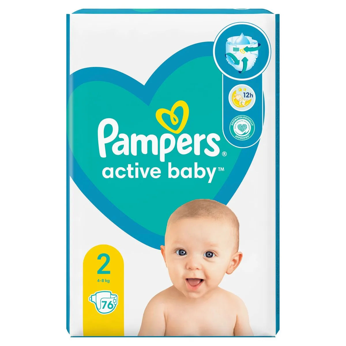 Scutece PAMPERS Active Baby Nou Nascut, 4 -8 kg, Marime Nr.2 infant-ro