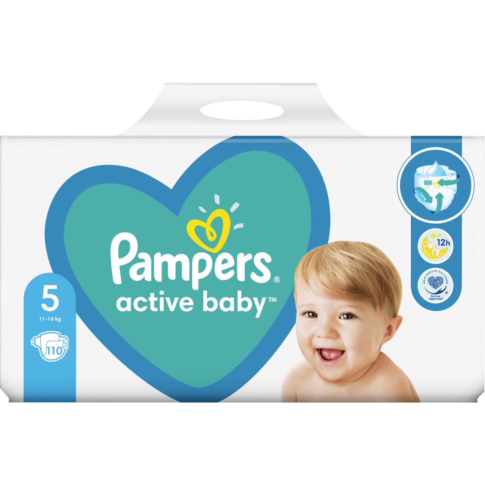 Scutece Pampers Active Baby Mega Box, Marimea 5, 11 -16 kg infant-ro