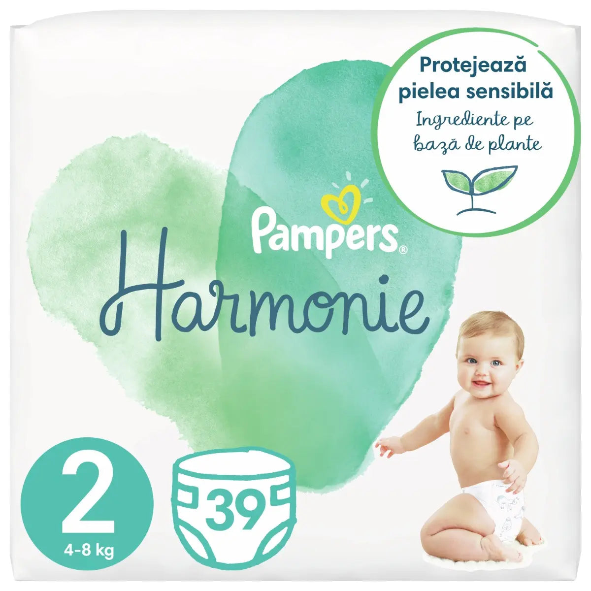 Scutece Pampers Harmonie, 4-8 kg, Marimea Nr.2 infant-ro