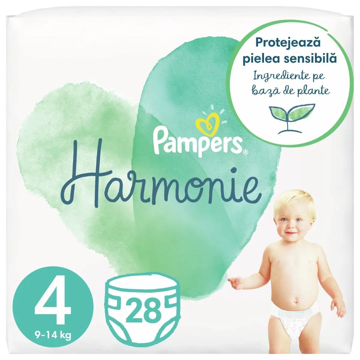 Scutece Pampers Harmonie Pants, 9-15 kg, Marimea Nr.4 infant-ro