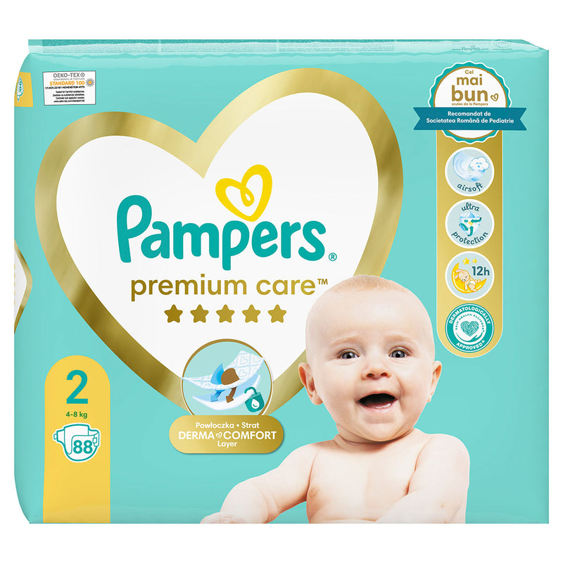 Scutece Pampers Premium Care, 4-8 kg, Marimea Nr.2 infant-ro