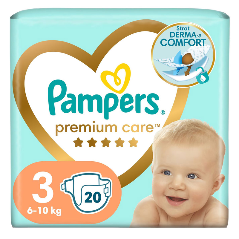 Scutece Pampers Premium Care, 6-10 kg, Marime Nr.3 infant-ro