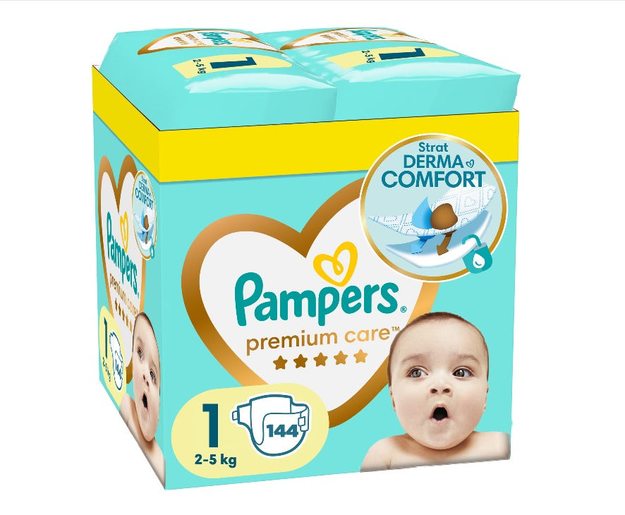 Scutece Pampers Premium Care, Nou Nascut, 2-5 kg, Marimea Nr.1 infant-ro