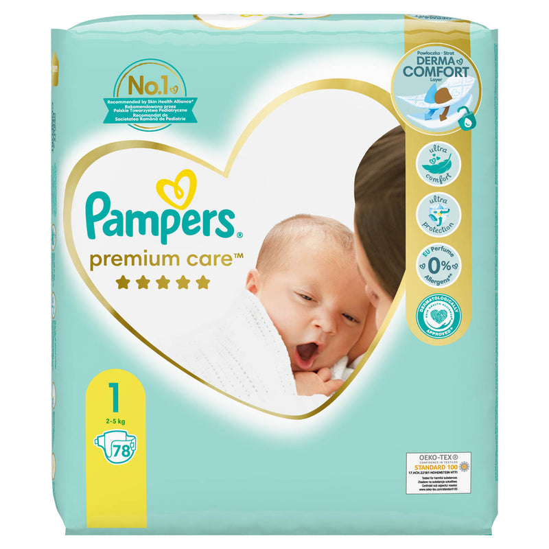 Scutece Pampers Premium Care, Nou Nascut, 2-5 kg, Marimea Nr.1 infant-ro