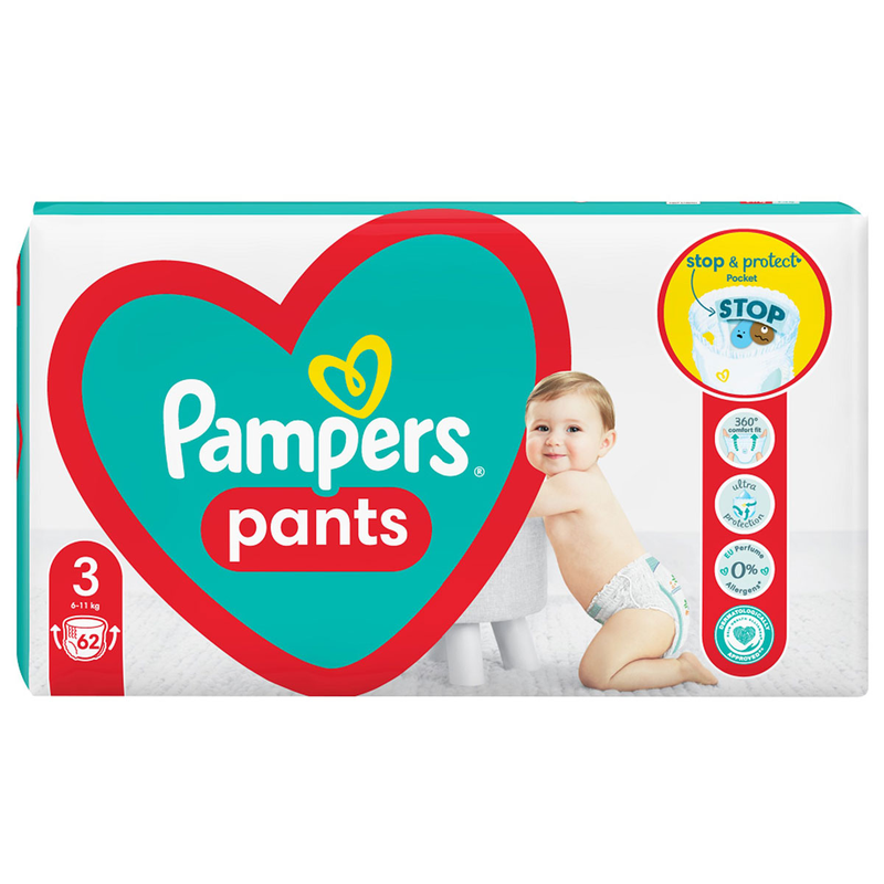Scutece - chilotel Pampers Active Baby Pants, 6-11 kg, Marime Nr.3 infant-ro