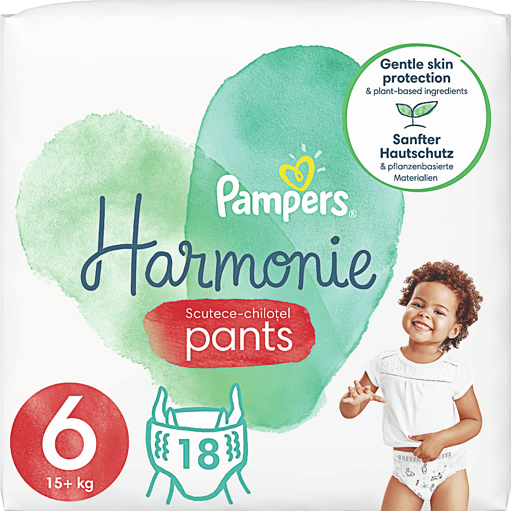 Scutece-chilotel Pampers Harmonie Pants, 15+ kg, Marimea Nr.6, 18 buc infant-ro