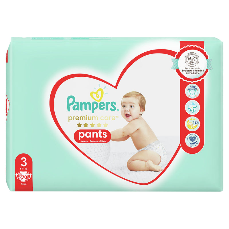 Scutece-chilotel Pampers Premium Care, 6-11 kg, Marime Nr.3 infant-ro