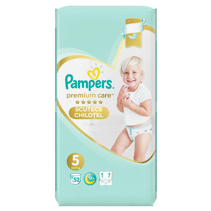 Scutece - chilotel Pampers Premium Care Pants, 12-17 kg, Marime Nr.5 infant-ro