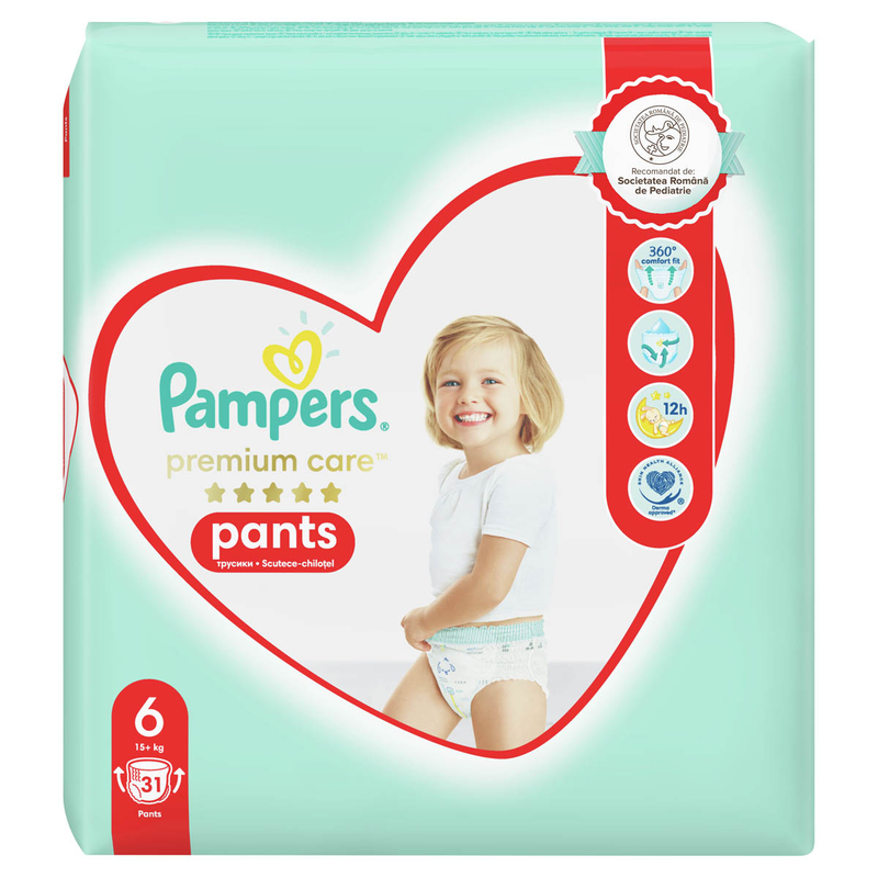 Scutece-chilotel Pampers Premium Care Pants,15 kg+, Marimea Nr.6 infant-ro