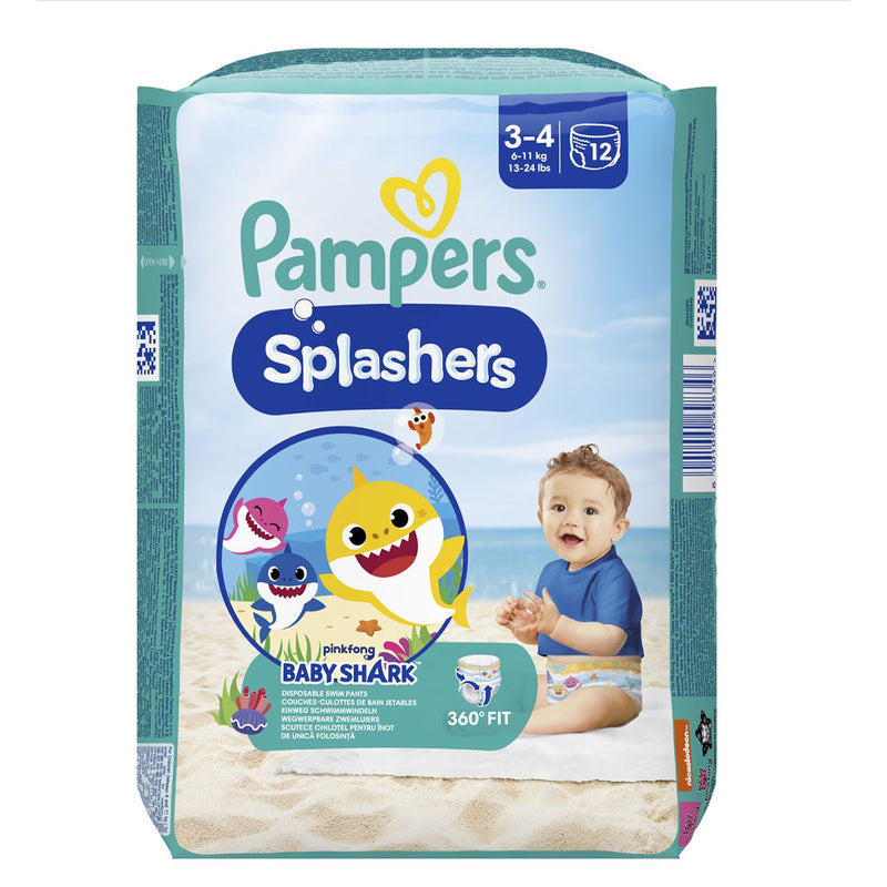 Scutece-chilotel Pampers Splashers Baby Shark, 6-11 kg, Marimea Nr.3 infant-ro