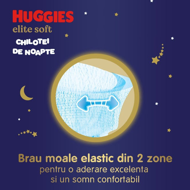 Scutece chilotel de noapte Huggies Elite Soft Pants Overnight Marimea Nr.6 infant-ro