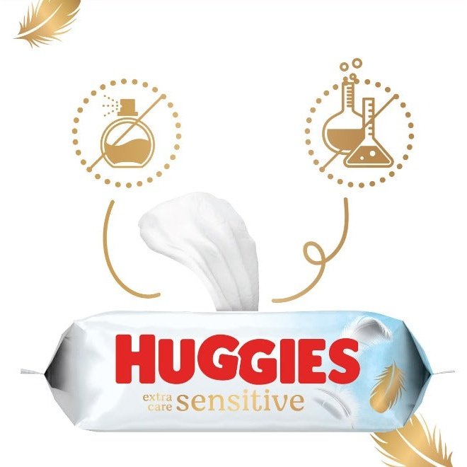 Servetele Umede Huggies Extra Care Sensitive infant-ro