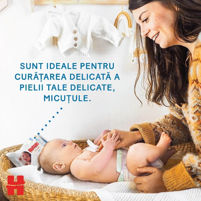 Servetele Umede Huggies Extra Care Sensitive infant-ro