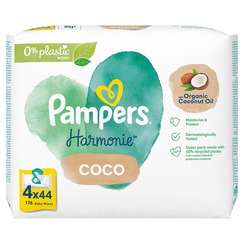 Servetele umede PAMPERS Harmonie Coco, pentru copii infant-ro