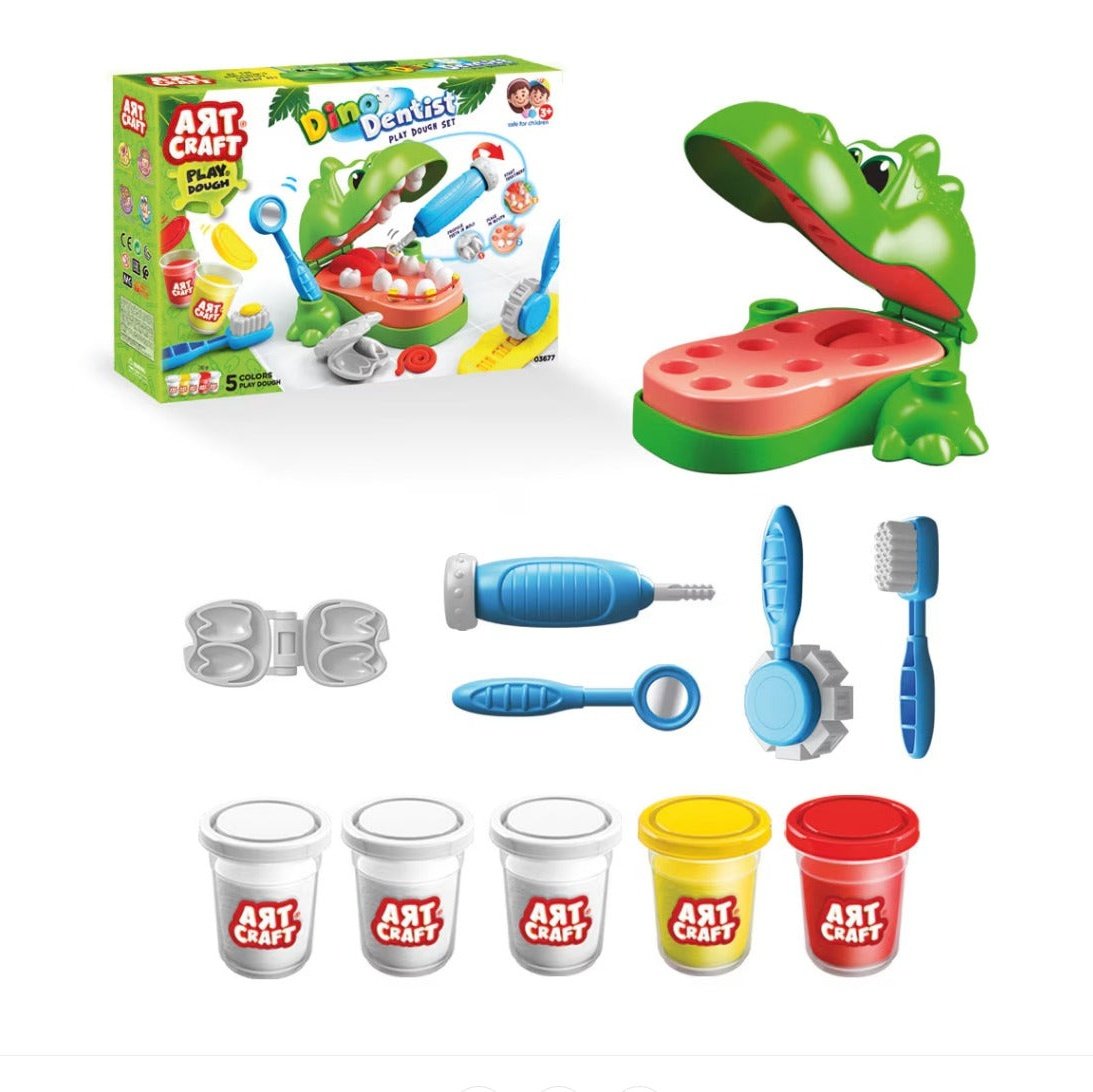 Set Art Craft - Dino Dentist, 5 cutii, 280 g infant-ro