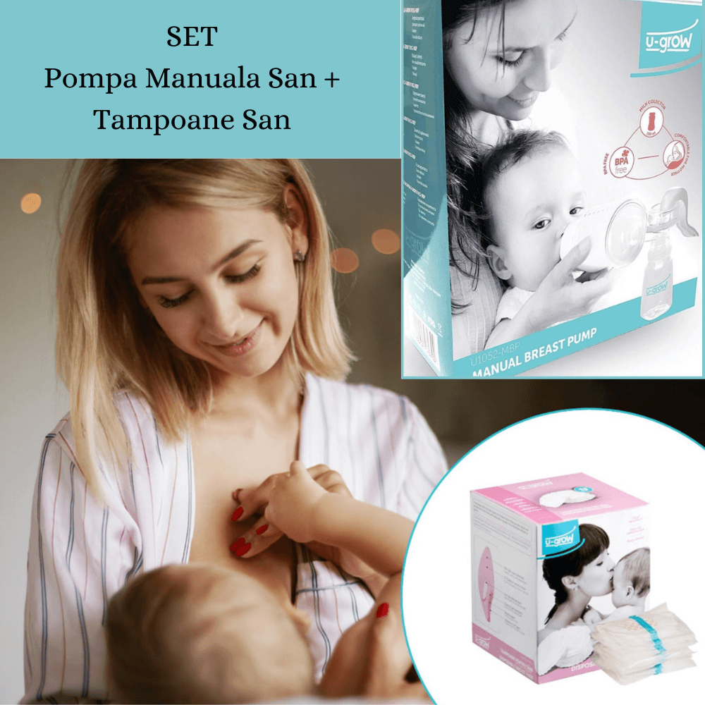 Set Pompa de San Manuala+ Tampoane de San infant-ro