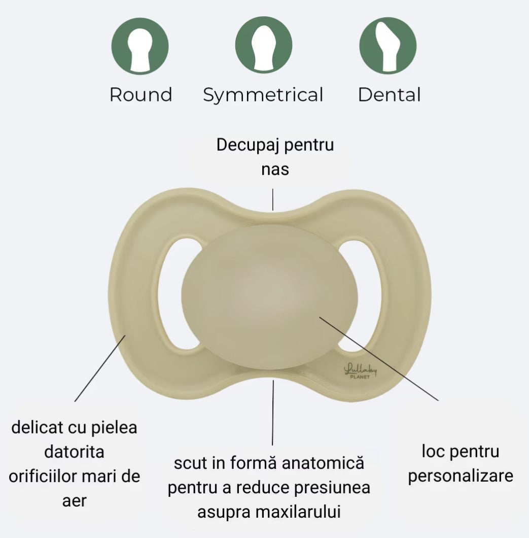 Set Suzete Cu Tetina Simetrica Din Silicon, Lullaby, 0-6 Luni infant-ro