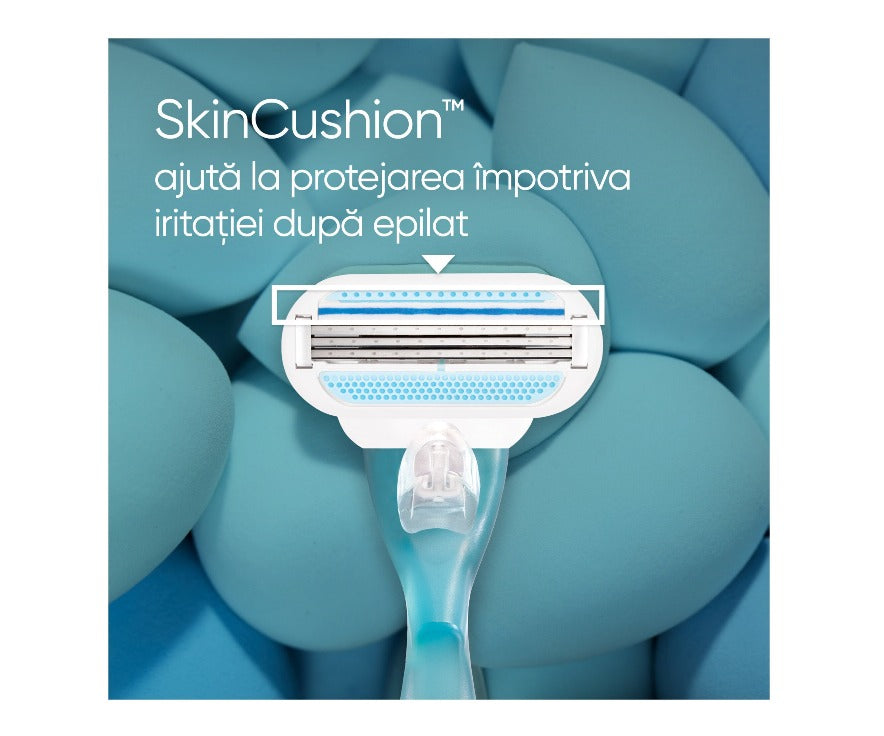 Set cadou Venus Smooth: Aparat de ras pentru femei + 1 rezerva + Gel de ras pentru femei Gillette Satin Care Aloe Vera Glide, 75 ml infant-ro