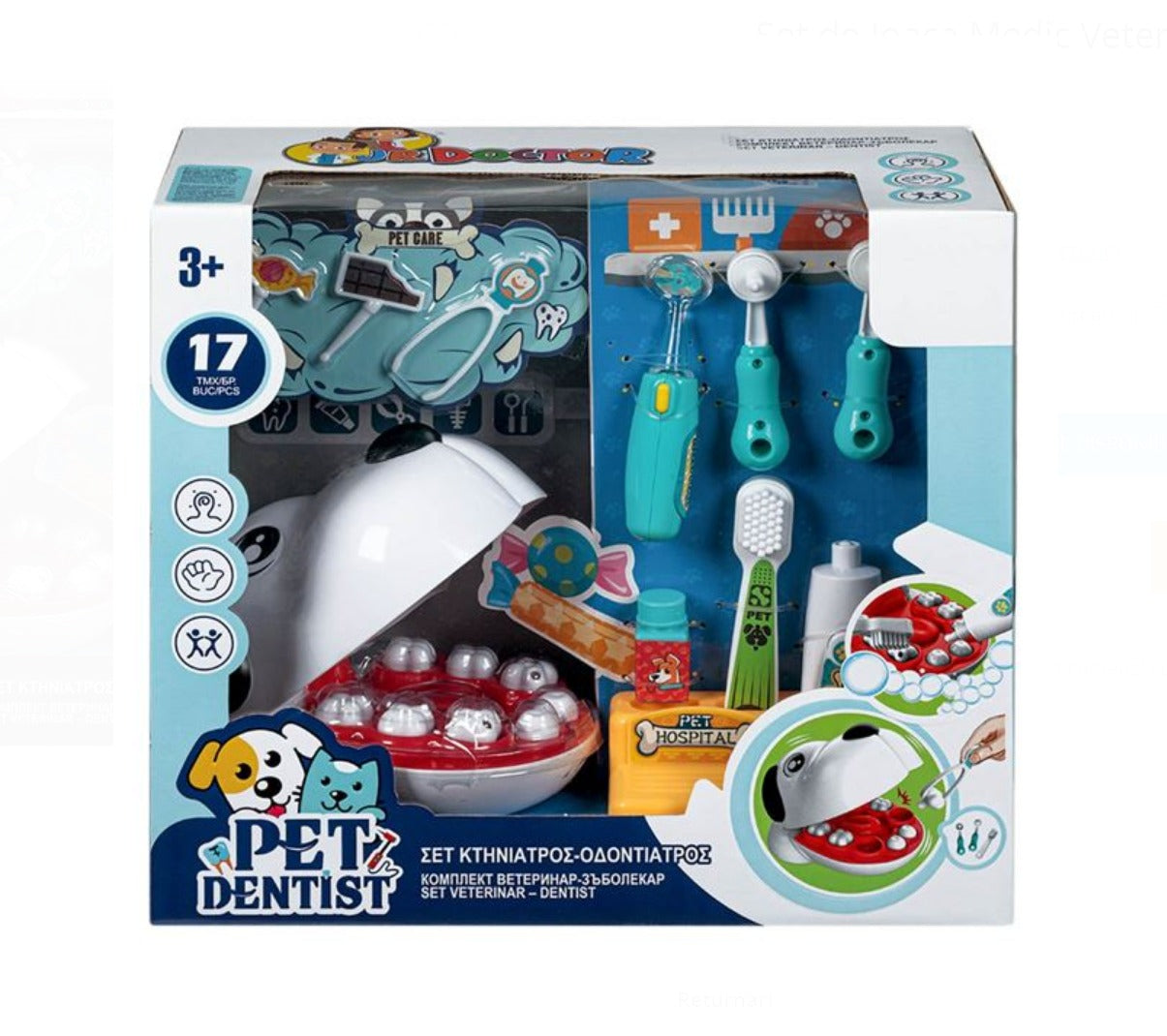 Set de Joaca Medic Dentist cu Lumina - 17 piese infant-ro