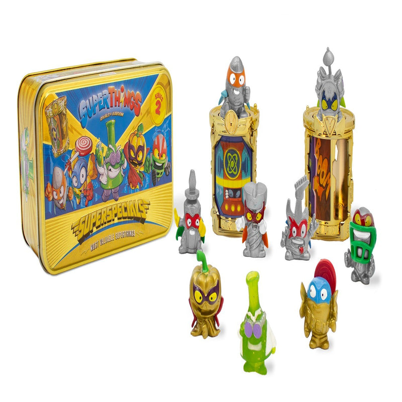 Set figurine SuperThings - SuperSpecials, cutie metalizata, seria 2 infant-ro