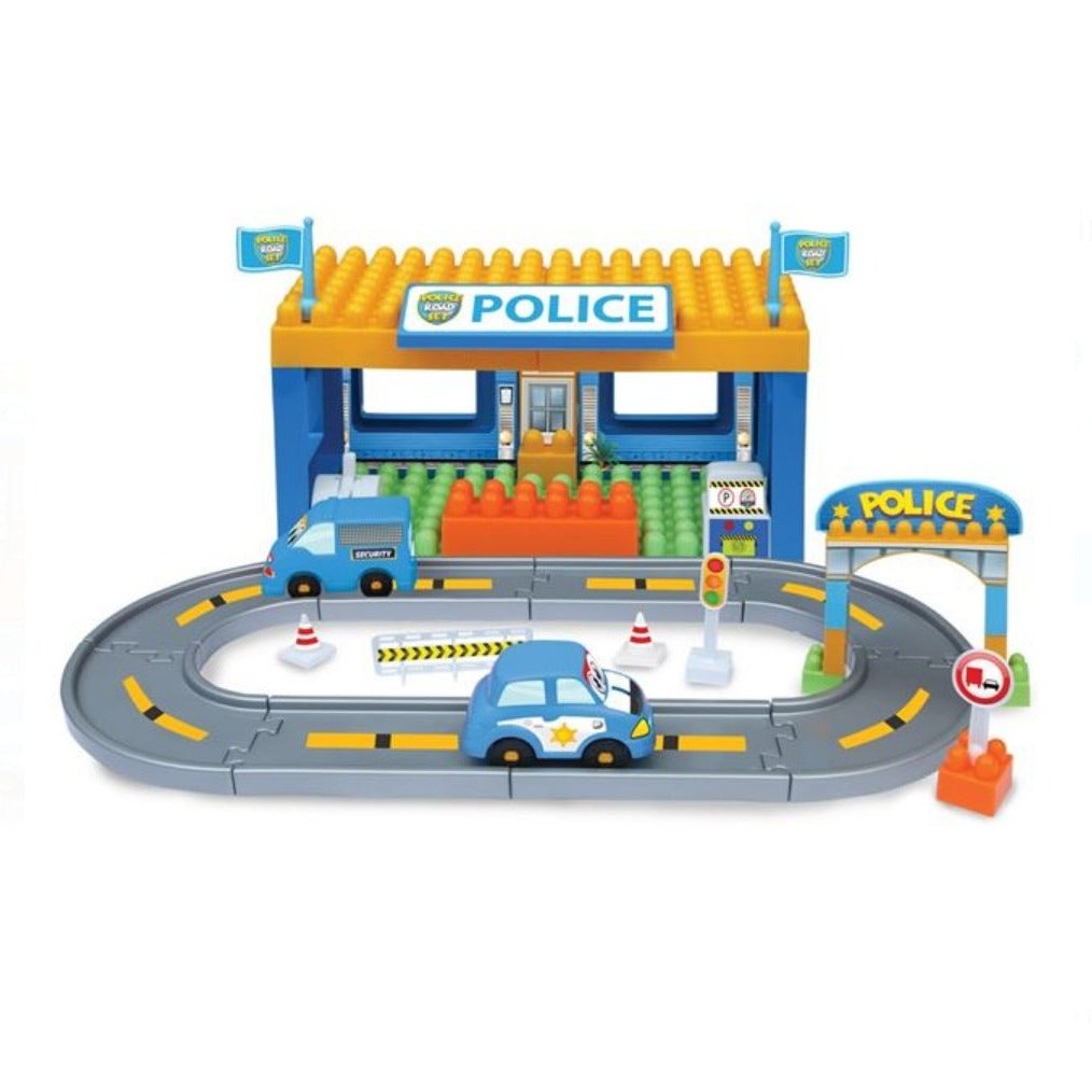 Statie Politie din Caramizi - 48 piese infant-ro