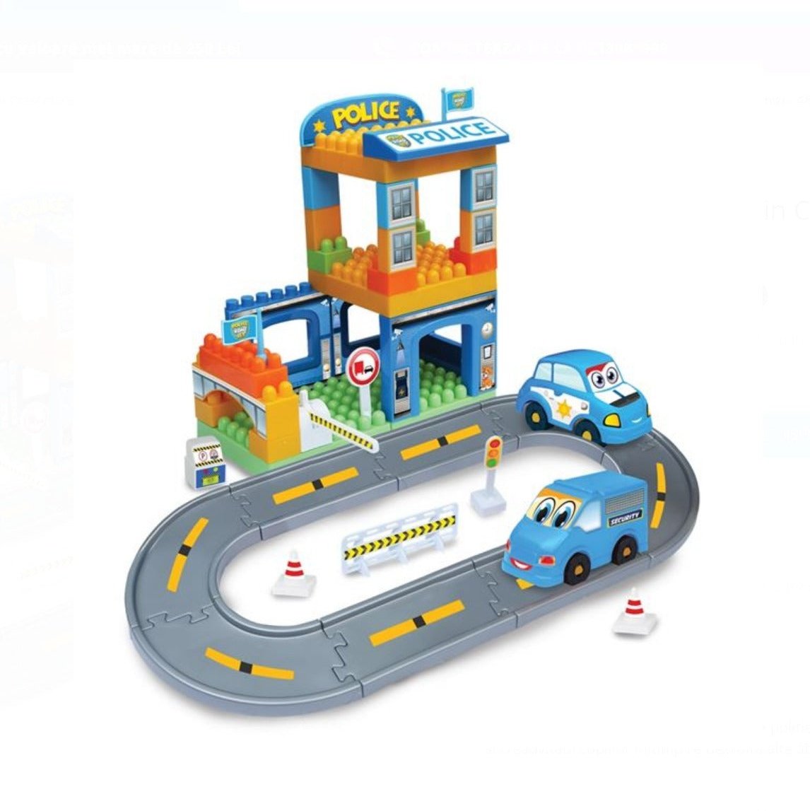 Statie Politie din Caramizi - 48 piese infant-ro