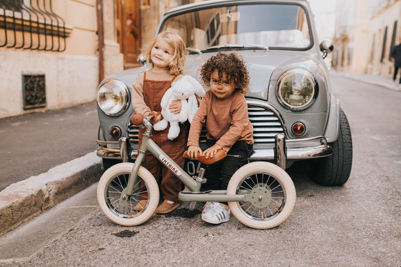 Trybike | Bicicleta Vintage din Otel Fara Pedale | Verde