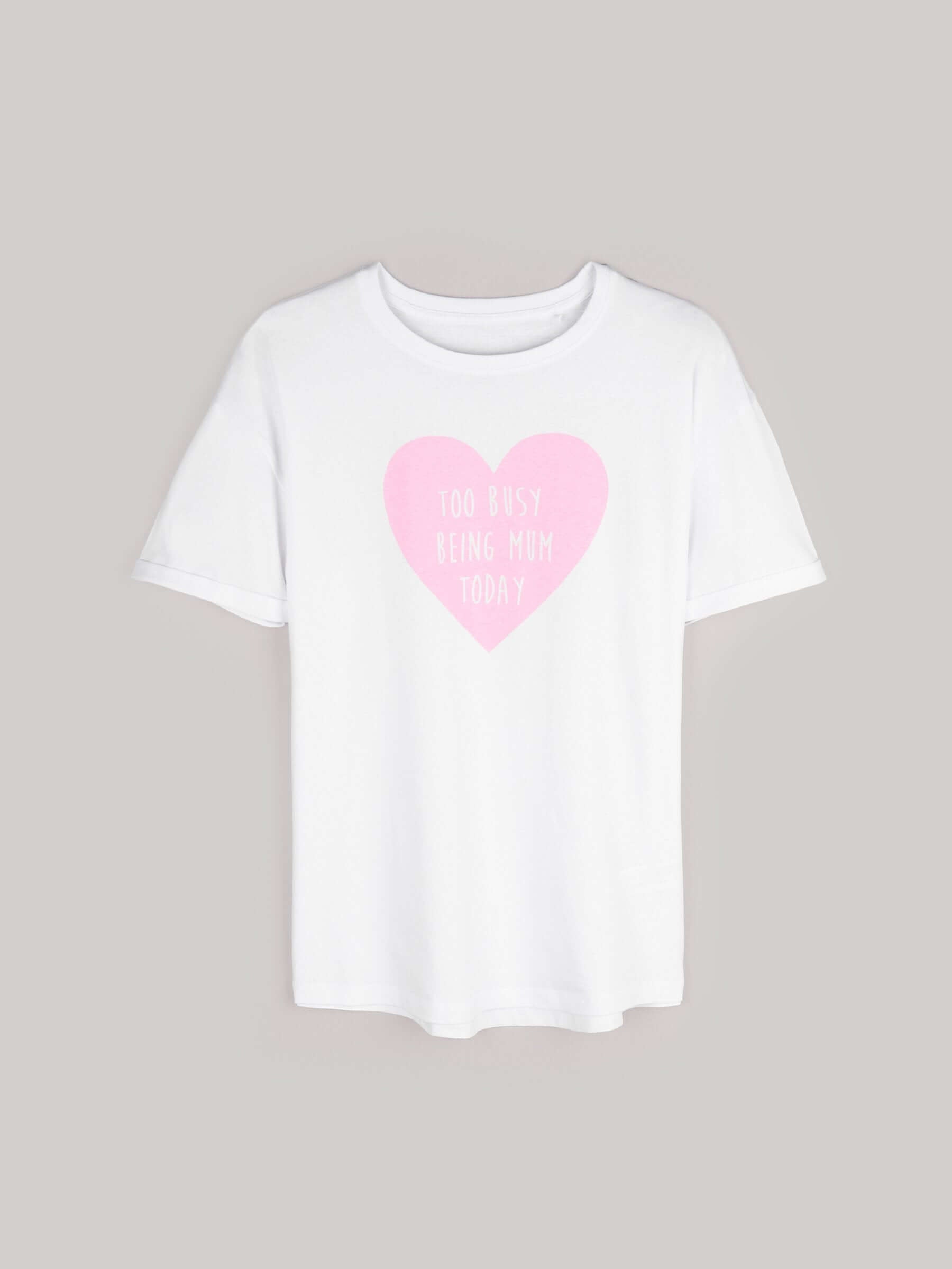 Tricou mamici din bumbac ''Too busy being mum today'' infant-ro