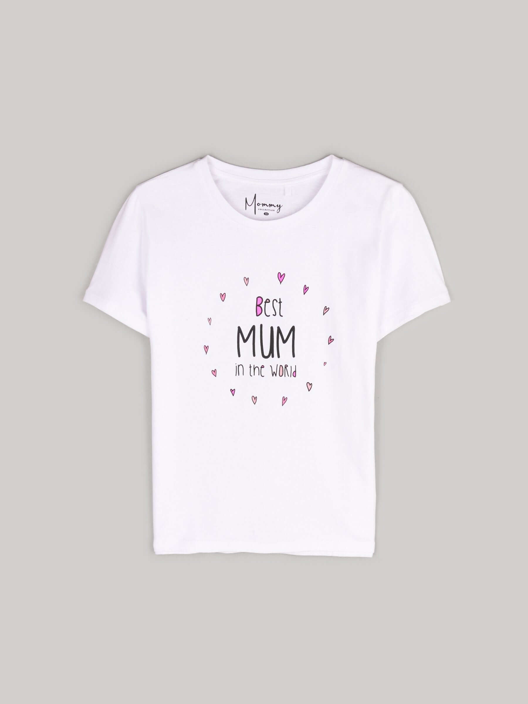 Tricou mamici din bumbac ''best mom in the world'' infant-ro