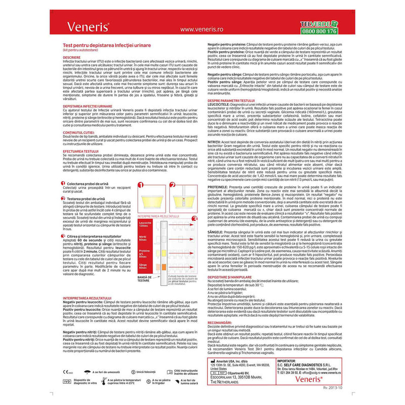 VENERIS, test, infectie urinara infant-ro