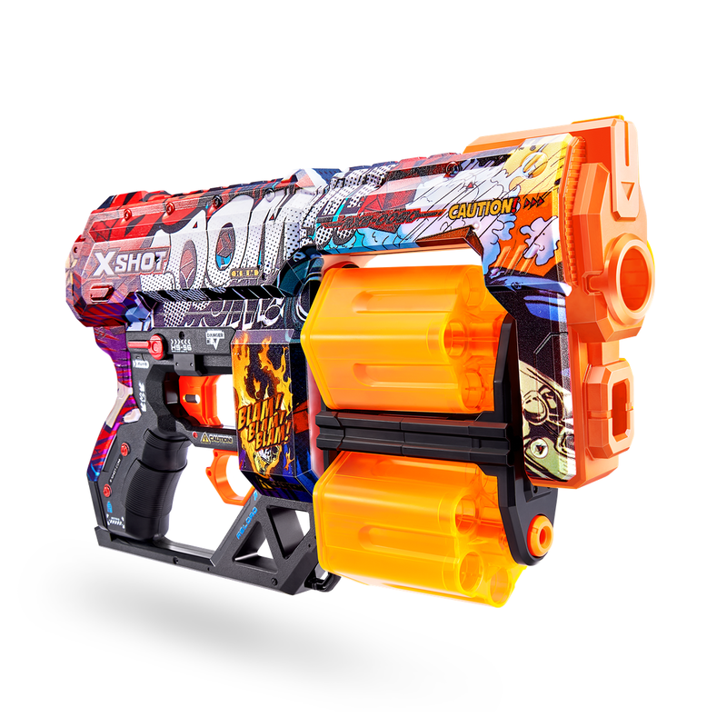 X-SHOT Blaster Skins Dread, arma de jucarie, 12 proiectile infant-ro