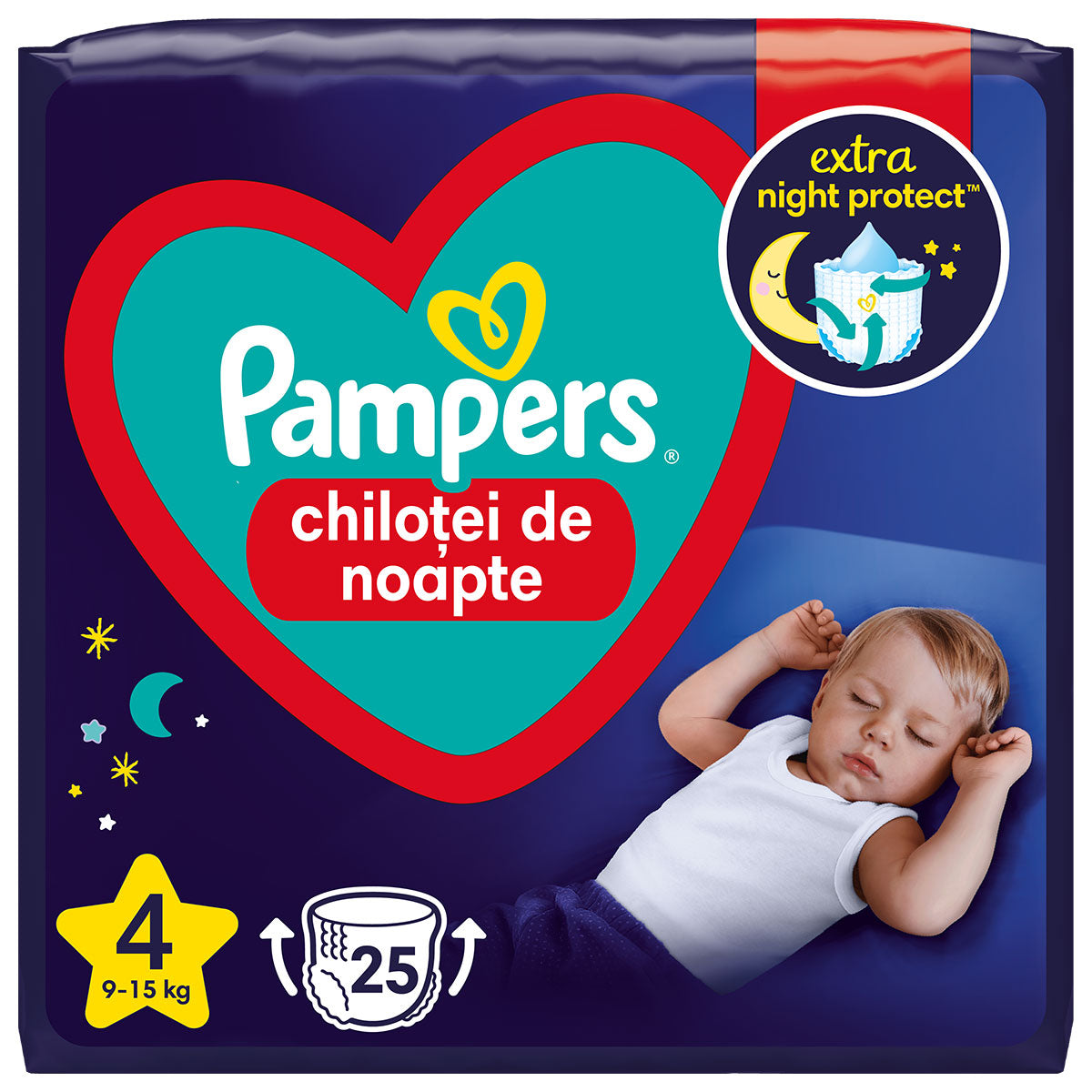 Pampers Night Pants - Nr 4 (9-15 kg) / 25 buc / Value Pack [ps:d079c472-5785-41e3-8966-2709088de273]