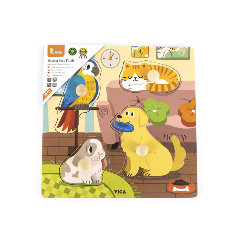 Puzzle cu manere Animale de companie, Viga - Imagine 2