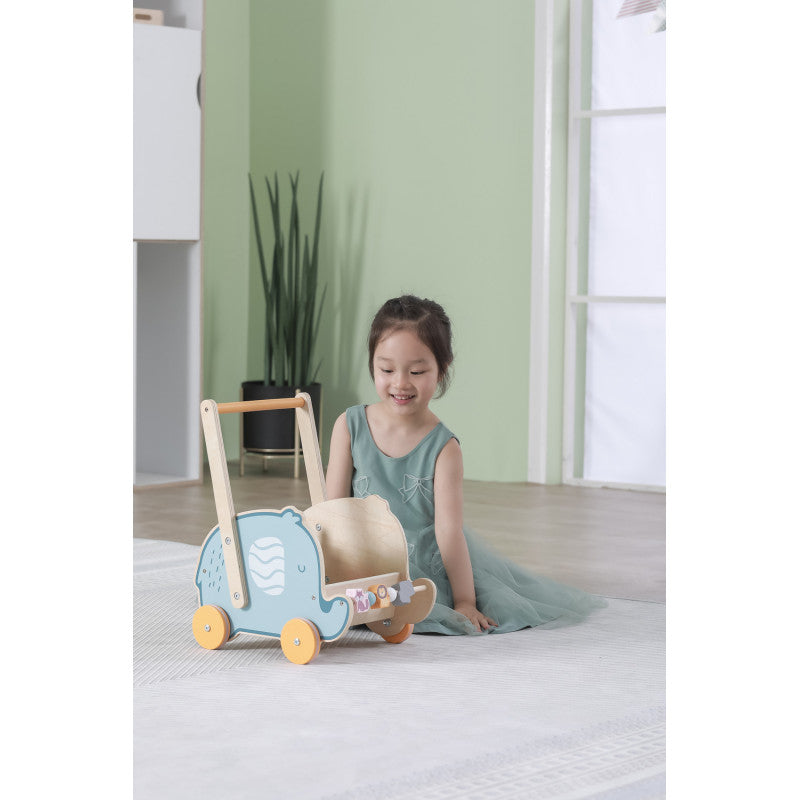 Antemergator carucior pentru papusi, Elefant, PolarB, Viga