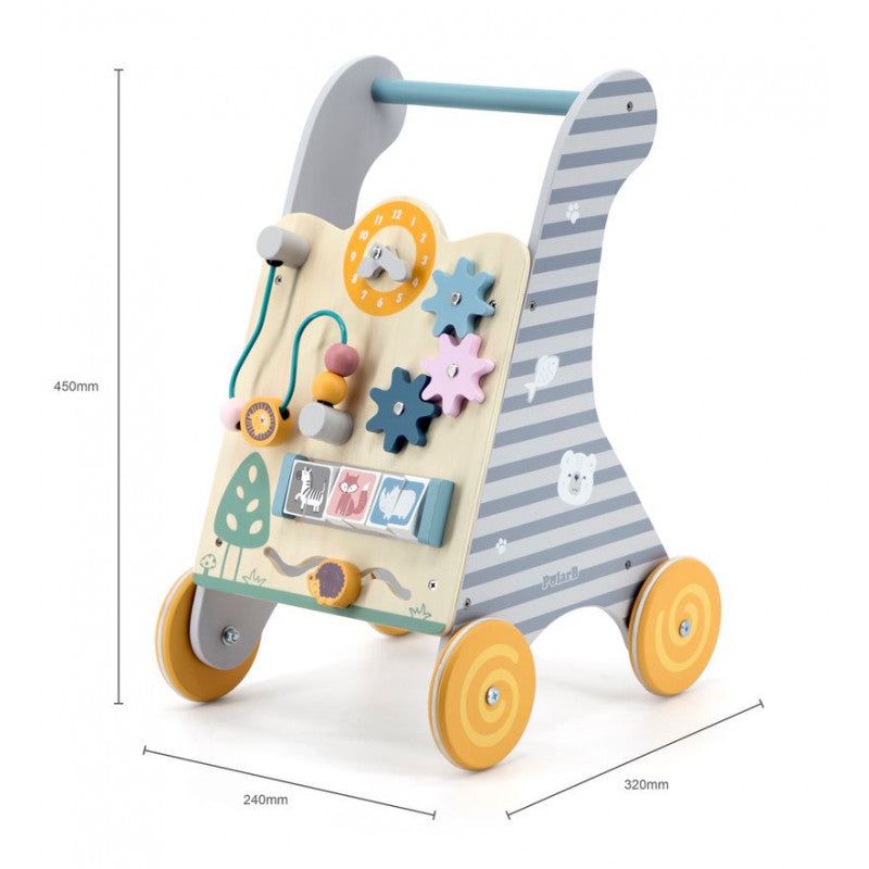 Antemergator gri cu activitati tip Montessori, PolarB, Viga - Imagine 9